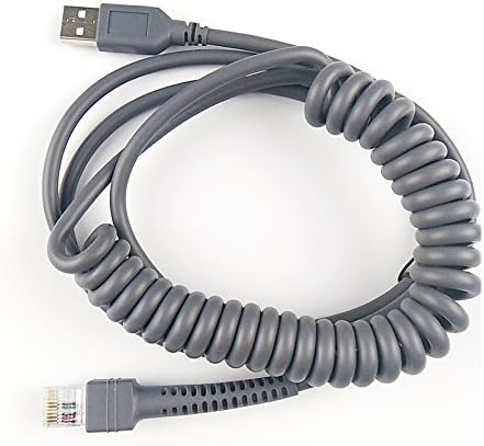 3m USB spiral Coiled Cable Symbol Barcode Scanner LS1203 LS2208 LS4208 LS3008 CBA-U01-S07ZAR Cable