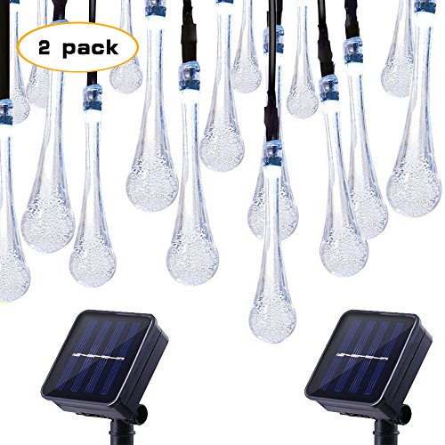 Lalapao christmas lights 2 pack 30 led solar string lig…