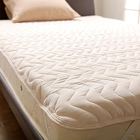 Amazon らくらくお洗濯 ウォッシャブルベッドパッド 洗濯用ネット付き クイーンロングサイズ ベッドパッド 敷きパッド オンライン通販