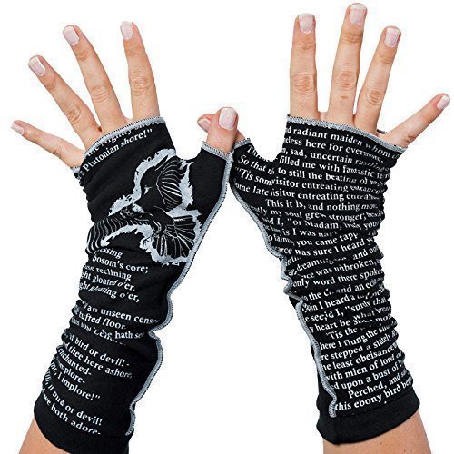 The Raven by Edgar Allan Poe – Fingerless Writing Gloves