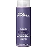 Paul Mitchell Platinum Plus Deep Violet Shampoo, Banishes Brass + Intensely Tones, Ideal for Blonde, Highlighted, Gray or Silver Hair