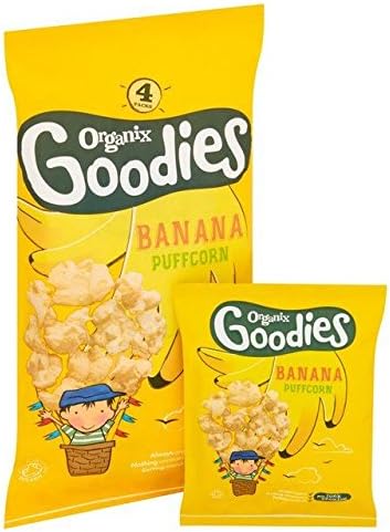 Organix Goodies Banana Puffcorn - 4 x 10g (0.09lbs)