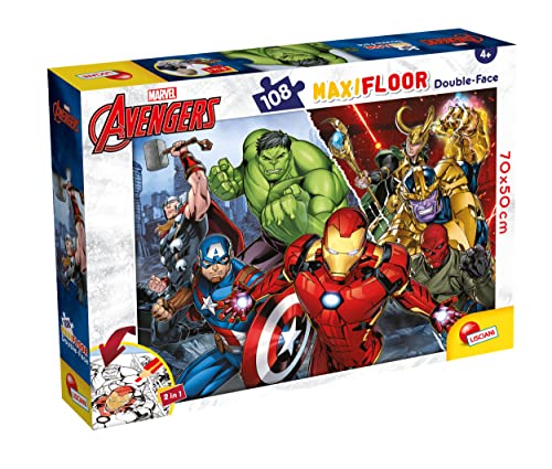 Lisciani Giochi Marvel Puzzle DF Maxi Floor 108 Avengers, 99771