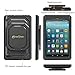 Fintie Shockproof Case for All-New Amazon Fire 7 (7th Gen, 2017 Release) - [Tuatara Magic Ring] [360 Rotating] Multi-Functional Grip Stand Protective Carry Cover w/Built-in Screen Protector, Black