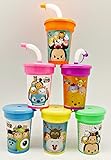 TSUM TSUM by Disney Cups 6 pack Sipper Favor Cups Birthday Party Supplies