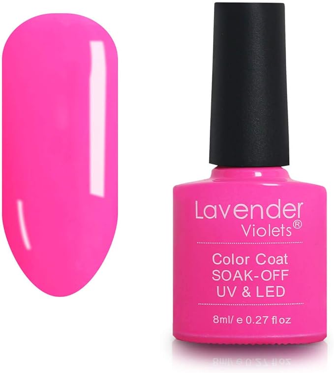 Lavender Violets 8ml UV LED Soak Off Gel Nail Polish Varnish Professional Salon DIY Colour Coat