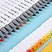 168 Set Color Graphic Drawing Painting Alcohol Art Dual Tip Sketch Pen Twin Marker Design Coloring Highlighting Underlining Set with Carry Bag