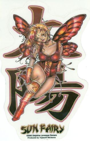Delphine Levesque Demers - Kanji Sun Fairy - Sticker / Decal
