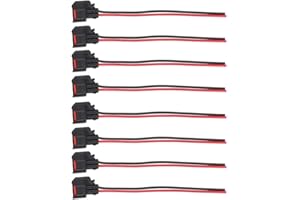 NewYall Pack of 8 EV6 EV14 Fuel Injector Connector Pigtail Harness Socket Plug Wire for Crown Victoria Escape F-150 F-250 F-350 F-450 F-550 Mustang Freestar Taurus 1998-2011