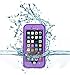 iPhone 6 Waterproof Case;IP68 Certified Waterproof Snowproof Dirtpoof Shock Resistant Protective Case Cover with Viewing Kickstand Fingerprint Recognition Touch ID for iPhone 6 4.7 inch (Purple)