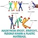 Sticky Action Figure Rolling Men Wall Climbers 24 per pack