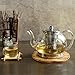 Glass Teapot with infuser, Tea Infusers for Loose Tea, Small Loose Leaf Tea pot, Heat resistant, Ideal for Tea Parties and Stovetop Brewing，1200ml