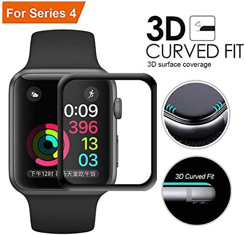 LucBuy2 PCS Screen Protectors for Apple Watch Series 1-4 38 40 42 44mm, iWatch Full Coverage Protective Soft TPU HD Film with 3D Curved Edge Anti-Scratch Upgraded Slim Version (2PCS-42mm)