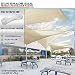 Windscreen4less 16' x 16' x 16' Sun Shade Sail Canopy in Beige with Commercial Grade (3 Year Warranty) Customized Sizes Available primary