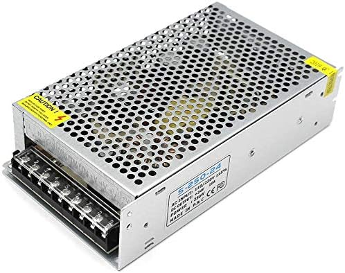 inShareplus 24V 10A 240W, DC Universal Regulated Switching Power Supply, 110/220V AC to DC 24 Volt LED Driver, Converter, Transformer for LED Strip Light, CCTV, Computer Project, 3D Printer
