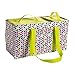 Large Utility Tote Bag With Handles 2 Zippered Coolers, Heavy Duty Fabric - Beach Picnic Basket, Collapsible Grocery Cart, Insulated Lunch Bag for Work, Car Trunk Organizer For Women(Leaves)