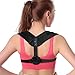 TRILINK Back Posture Corrector for Women & Men - Adjustable and Comfortable Posture Back Brace - Clavicle Support Invisible Under Clothes - Upper Back Pain Relief (Black)