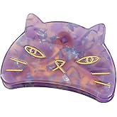 Cute Cat Hair Clips,Claw Clips for Girls,Acetate Hair Clips for Women,S2