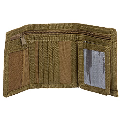 Voodoo Tactical Men Trifold Military Wallet w/ Removable Carabiner