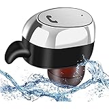 Waterproof Sports Single Bluetooth Earbud, Mini Wireless Earbud,Car Bluetooth Headset Invisible Headphone with Mic, Bluetooth Earpiece for iPhone X iPad Android Samsung Galaxy S9 Phone