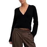 Womens Y2k Solid Wrap Knitted Tops Sexy V Neck Long Sleeve Slim Fit Shirts Drop Shoulder Side Tie Sweater Pullovers