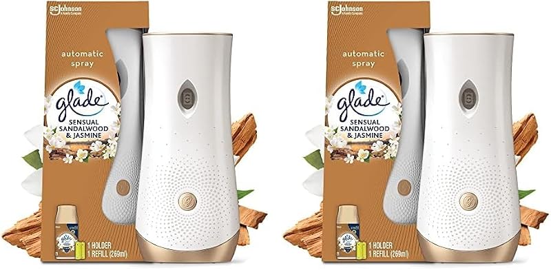 Glade Plug In Sandalwood & Jasmine Starter Kit Dual Refills 2 Pack