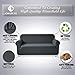 Chun Yi 1-Piece Knit Fabric Slipcover for Loveseat - Grey