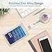 Retractable Badge Holder, Aerb Pack of 3 Heavy Duty ID Badge Holder Reel Clip with Stainless Steel Cord and DIY USA Flag Stickers for Men, Women, Nurse, Officer, Silver