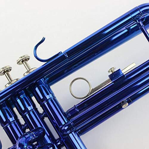 LVSSY-Elegant Bb B Flat Brass Trumpet Bb Cornet Trumpet Silver Metallic Beak