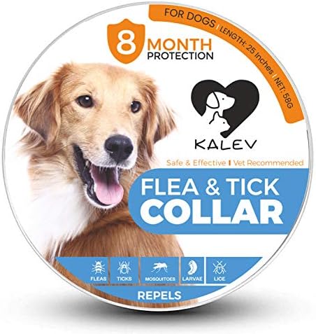 Grow Flea and Tick Collar for Cats & Dogs - Vet Recommended Premium Hypoallergenic Adjustable Waterproof Natural 8 Month Protection & Prevention from Fleas Ticks Mosquitos Larvae Lice Treatment
