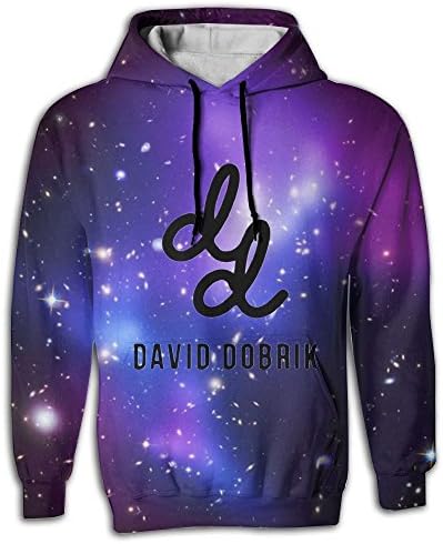 David Dobrik DD Men's Half Dome Printing Hoodies Sweatshirt Pullover Pockets Color Pattern