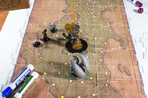 C4Labs Interchangeable Clear Acrylic Battle Tiles Great for D&D and RPG Games 5 Big Pack - Thumbnail 7