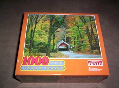 1000pc. Jigsaw Puzzle-Little Red Bridge in the Woods