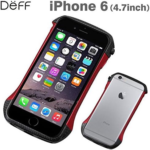 Deff Cleave Hybrid Super Strong Bumper for iPhone 6 (Carbon Red)