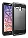 Alcatel OneTouch Flint Case, Alcatel OneTouch Fierce XL Case, kaesar [Slim Fit] [Shock Absorption] Brushed Metal Texture Hybrid Dual Layer Slim Protector Case Cover for Alcatel Fierce XL - Black