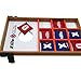 Elite Sportz Mini Cornhole Game - Premium Kids Bean Bag Toss Game, 2 Games on 1 Board - Tic Tac Toe and a Fun Corn Hole Outdoor Toss Game (Football)