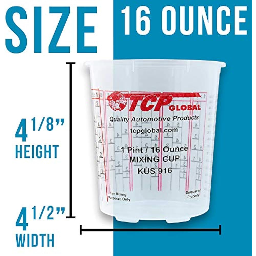 (Full Case Of 100 Each Pint (16oz) PAINT MIXING CUPS) By Cups Have