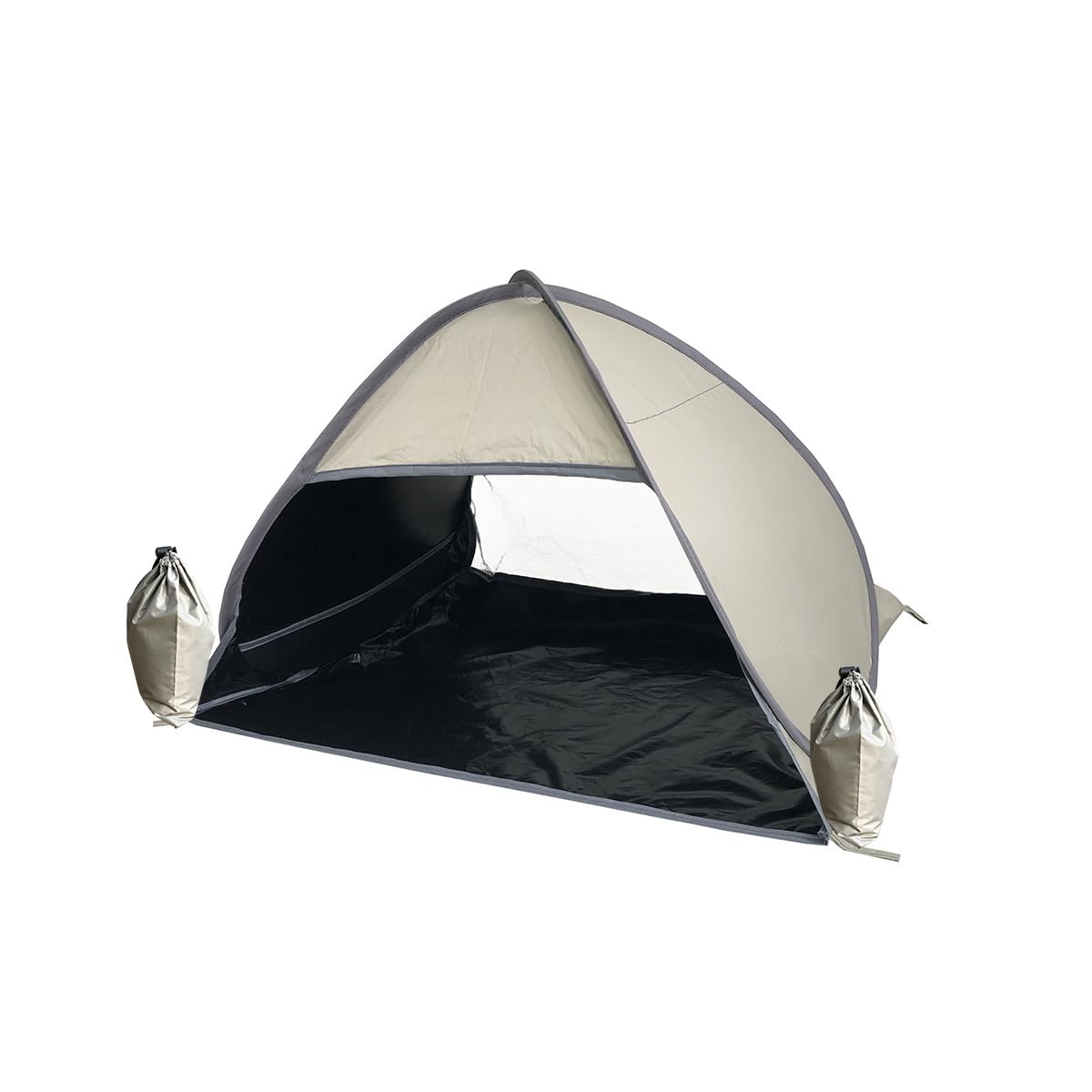 Photo 1 of RXQNN Small Pop Up Beach Tent with Meshed Window, Portable Head Tent Beach Pet Shade for Small Dogs/Cats (Khaki)