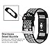 iGK Silicone Replacement Bands Compatible for Fitbit Charge 2, Adjustable Breathable Sport Strap Smartwatch Fitness Wristband with Air Holes Grey Large