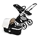 Bugaboo Fox Complete Full-Size Stroller, Black/Fresh White - Fully-Loaded Foldable Stroller with Advanced Suspension and All-Terrain Wheels