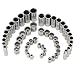 Craftsman 52 pc. Easy Read Socket Set, 12 pt. Std. and Deep, 3/8 in. Dr. 9-35748 (Bulk Packaged) primary