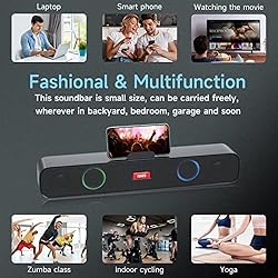 HI-PLANX Speakers with Phone Holder,Stereo Sound