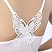 Zacoo Women's Modal Butterfly Short Tops One Size White