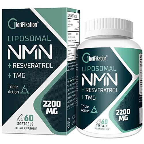Liposomal NMN + TransResveratrol + TMG Supplement 2200mg Softgel