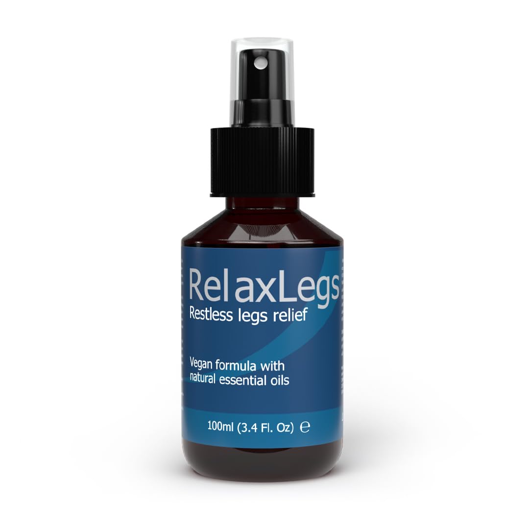 RelaxLegs Restless Legs Relief - Ideal Magnesium Spray for Restless Legs & Cramp Relief for Legs, Effective Muscle Relaxant For Leg Ache Relief, Swollen Legs Relief & Foot Spray for Tired Feet, 100ml