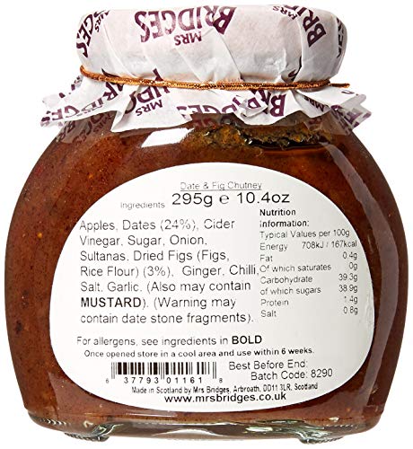 Mrs. Bridges Date and Fig Chutney, 10.4 Ounce