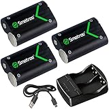 Smatree Xbox One Battery Pack 3 x 2000mAh Rechargeable Battery for Xbox One/Xbox One S/Xbox One X/Xbox One Elite Wireless Controller