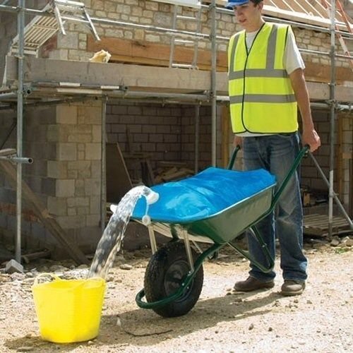 Premium Wheelbarrow Water Bag, Water Storage Bladder, Garden & Farm & Equestrian Water Container Carrier Cart -21Gallon/80L-Simple Solution to Transporting Water Where There is No Hosepipe Available - Thumbnail 5