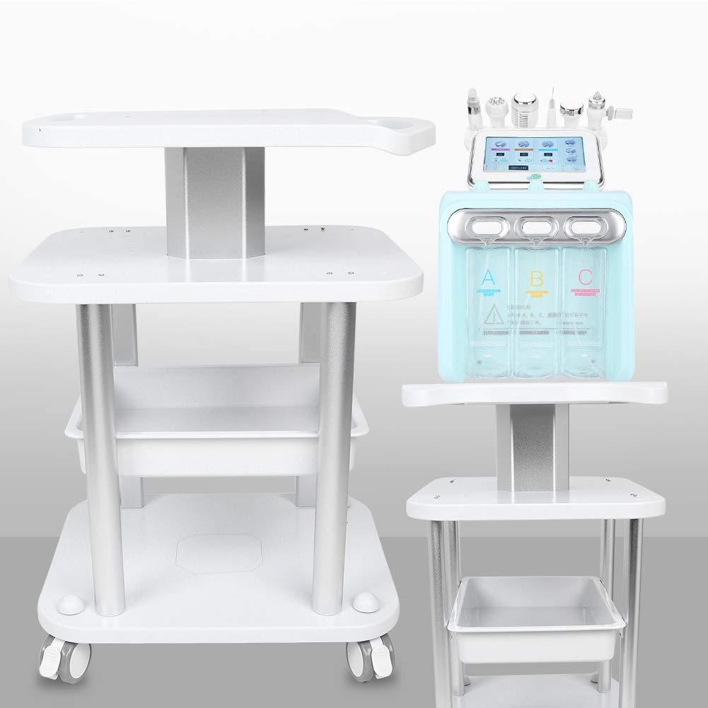 Beauty Salon Trolley, Multi-layer Pedestal Rolling Storage Cart Wheel Stand Table Styling Storage Drawer Cabinet Spa Hairdresser Treatment Barber Shop for Beauty Equipment, Tattoo, Pedicure.: Beauty