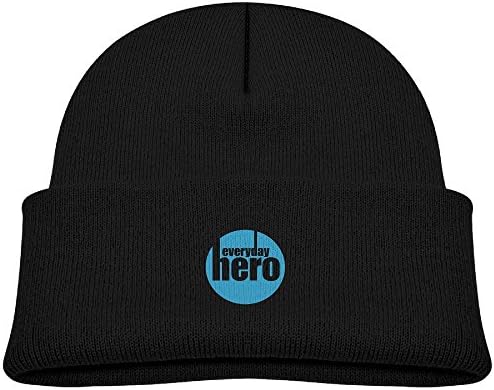 Huangyustore Children's 4 Colors Knitting Caps Funny Winter Be A Everyday Hero Funny Design Hats